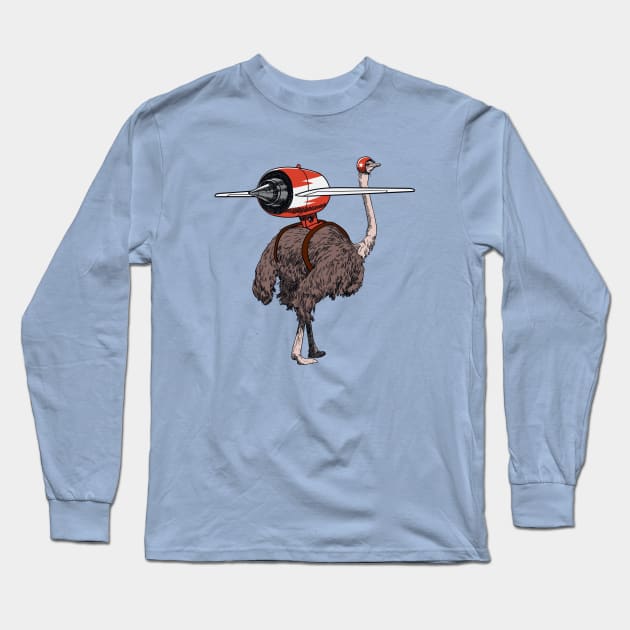 Jet ostrich Long Sleeve T-Shirt by StefanAlfonso